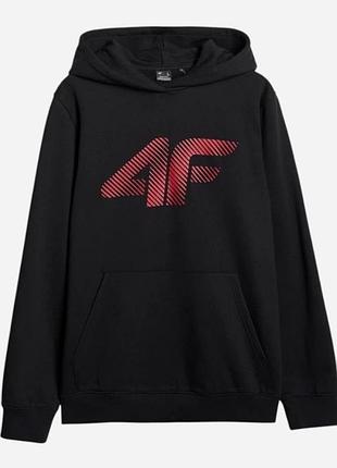 Мужское худи утепленное с капюшоном 4f 4fwmm00tswsm1766-020s l черное