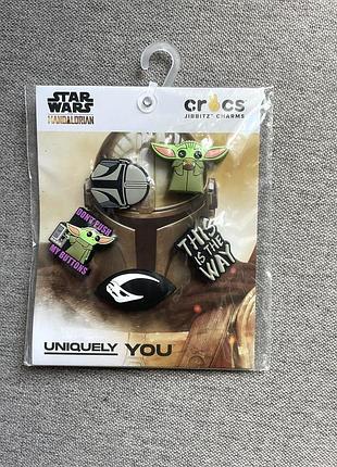 Аксесуари для взуття унісекс crocs star wars mandalorian