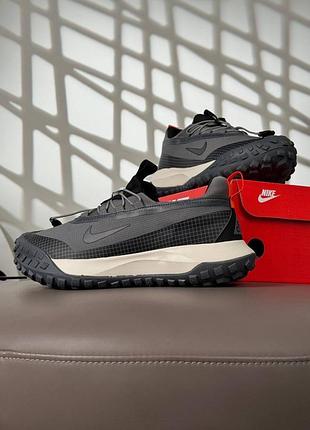 Водонепроникні кросівки nike acg mountain fly low gtx grey black beige