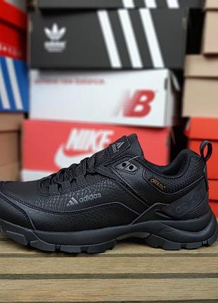 Чоловічі кросівки adidas terrex gore tex чорні з сірим