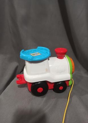Паровоз каталка из набора vtech go! go! smart animals roll &amp; spin pet train (также известный как super train fantastico-rigolo в серии tut tut ani 6