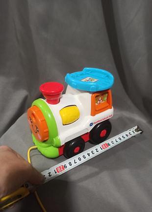 Паровоз каталка из набора vtech go! go! smart animals roll &amp; spin pet train (также известный как super train fantastico-rigolo в серии tut tut ani 3