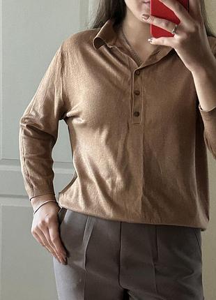 Жіночий коричневий светр h&m