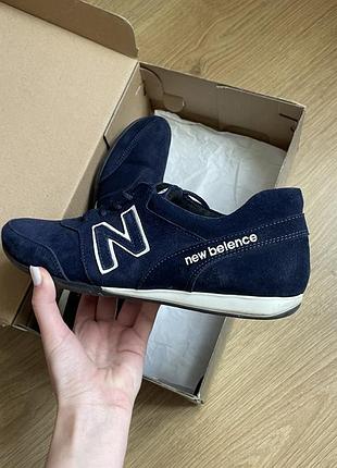 Кросівки чоловічі new balance сині замшеві