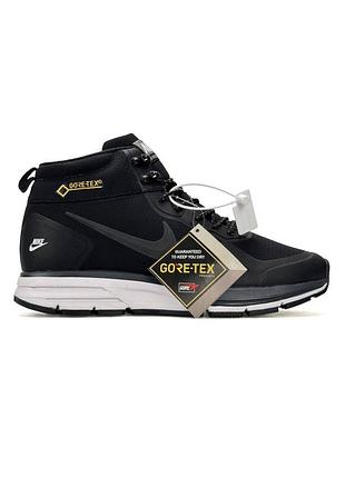 Теплые кроссовки мужские nike air reventess, термо высокие кроссовки найк, осень зима