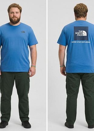 The north face xxl бавовняна чоловіча синя футболка