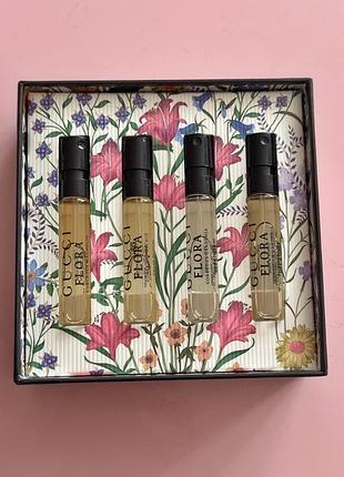 Gucci flora набір мініатюр 4
