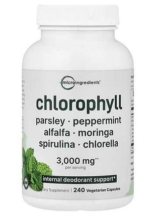Micro ingredients chlorophyll 240 капсул