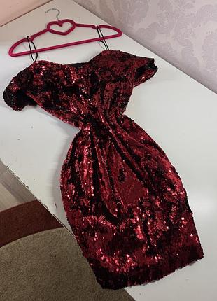 Сукня в паєтки zara