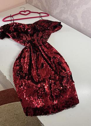 Сукня в паєтки zara 5