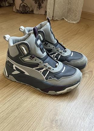 Кросівки чоловічі puma trinity mid hybrid сірі
