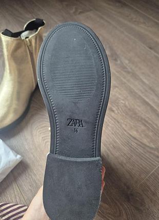 Нові черевики  zara золотисті 4