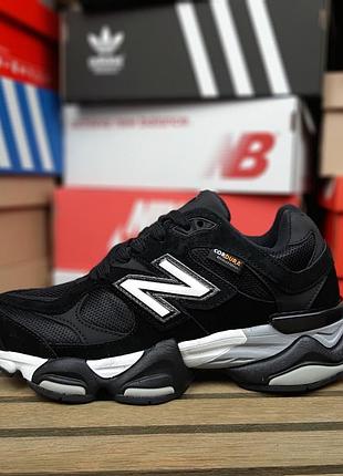 Жіночі кросівки new balance 9060 cordura gore tex чорні з білим