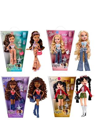 Лялька bratz серії 2001 reimagined лялька братц хлоя ясмін джейд саша шарнірна лялька bratz