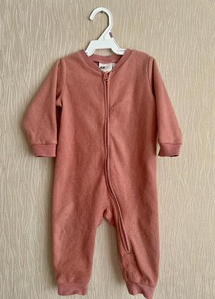Чоловічки h&m флісовий ромпер 74-80