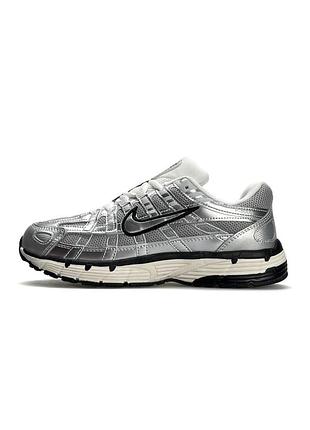 Кроссовки женские nike p-6000 w silver beige