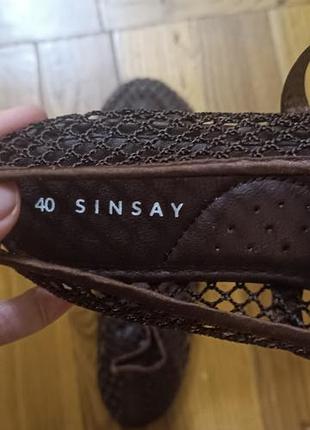 Балетки жіночі sinsay коричневі 3