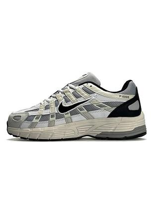 Кросівки жіночі nike p-6000 w beige grey black