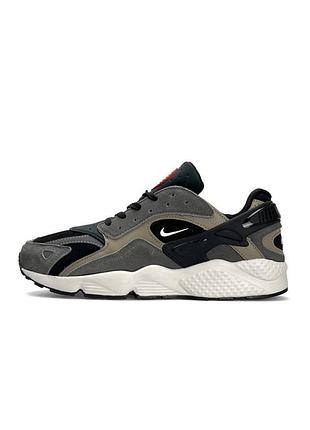 Кроссовки мужские nike air huarache grey black