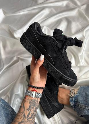 Puma suede xl black 2