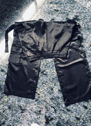Брюки карго bershka 9