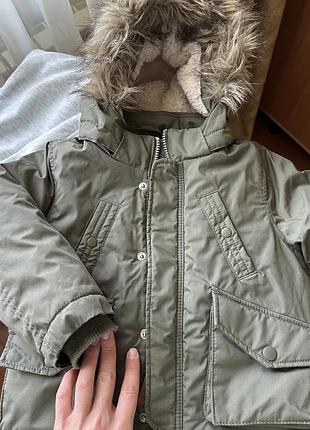 Куртка для хлопчика h&m хакі, розмір 92