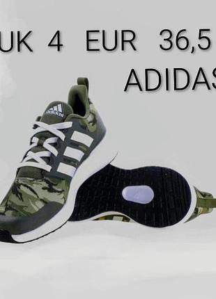 Подростковые крутые кроссовки бренда adidas fortarun made in indonesia uk 4. eur 36,5