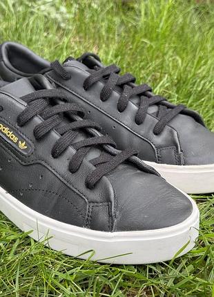 Кеди adidas sleek originals black cg6193 оригінал, кросівки р39/24.5см