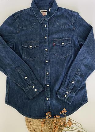 Джинсова сорочка levi’s розмір s