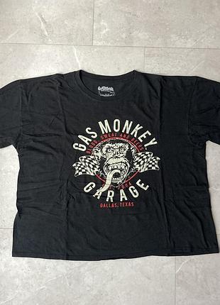 Футболка оверсайз gas monkey garage dallas texas blood sweat & beers oversized boxy t-shirt xl