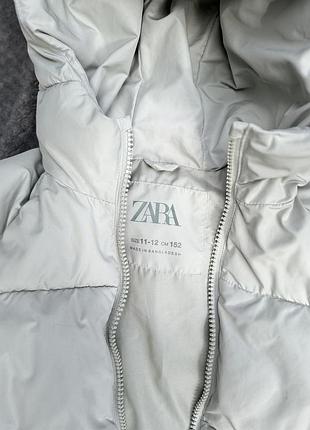 Куртка для дівчинки zara сіра на 152 см 3