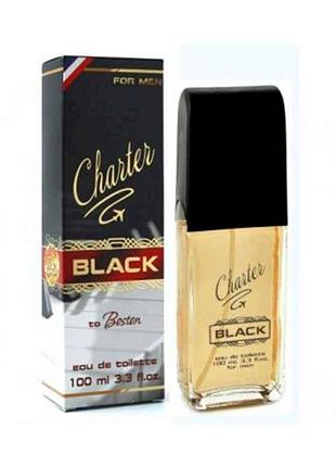 Туалетная вода чел. black (100мл.) тм charter