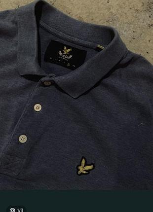 Чоловіче поло lyle&scott синє