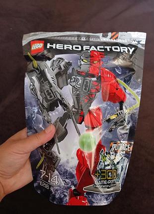 Коллекционный набор lego hero factory: сплитфейс (splitface), номер 6218 из серии breakout 2012 года выпуска.