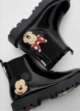 Черевики для дівчинки zara minnie лаковані