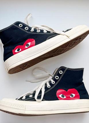Высокие кеды converse x comme des garçons play chuck 70