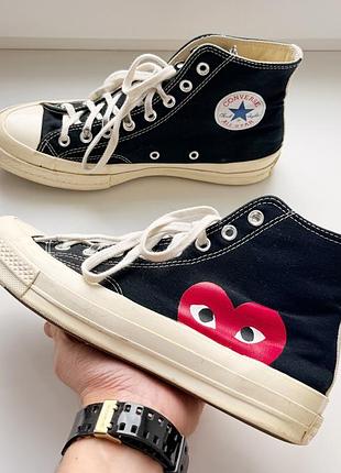 Высокие кеды converse x comme des garçons play chuck 70