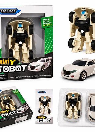 Трансформер tobot mini y робот-машинка 12 см (g483198 -a38y-beige)