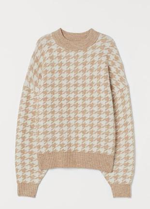 Светр h&m в гусячу лапку розмір xs-s