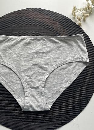 Трусики сірі бавовняні h&m