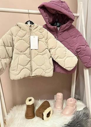 Куртка для дівчинки zara бежева 98, 110 2