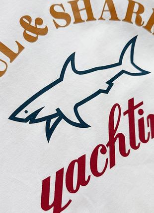 Белый хлопковый свитшот paul & shark 6