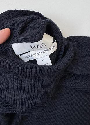Вовняний гольф m&s синій шерсть 2