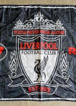 Винтажный, футбольный флаг в коллекцию fc liverpool 1990-x