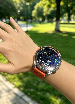 Смарт-часы t-rx4 2026 года со встроенным gps, водонепроницаемые, батарея 850 мач