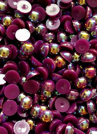 Полужемчуг акриловый amethyst ab размер 5мм (100шт)