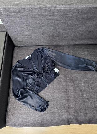 Блуза, чорна блуза zara 4