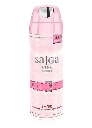Дезодорант жін saga pink 200мл тм emper