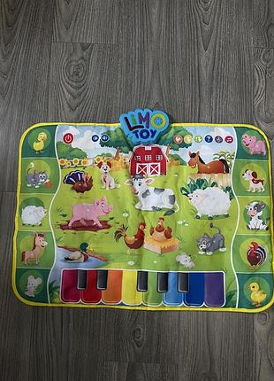 Розвиваючий килимок limo toy музичний різнокольоровий