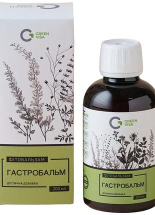 Фітобальзам "гастробальм" 200мл., профілактики захворювань шлунково-кишкового тракту, грін-віза.